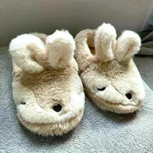 ZARA Kids Bunny Slippers Sz 28/29 US 11/11.5 Faux Fur Soft Warm Indoor Shoes